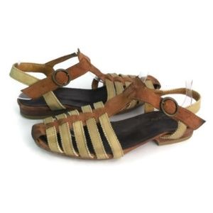 Rosa Mosa Women's Brown/Tan Strappy Sandals